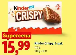 Lidl Kinder Crispy, 5-pak oferta