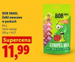 Lidl BOB SNAIL Żelki owocowe w paskach oferta