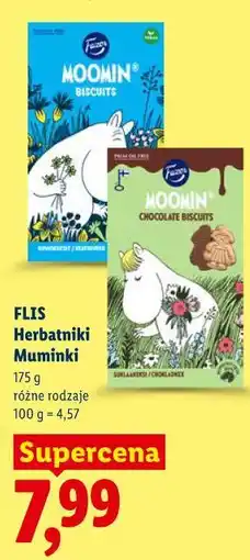 Lidl FLIS Herbatniki Muminki różne rodzaje oferta