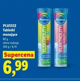 Lidl PLUSSSZ Tabletki musujące 80 g różne rodzaje oferta