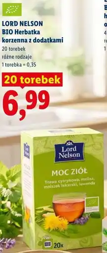 Lidl LORD NELSON BIO Herbatka korzenna z dodatkami oferta