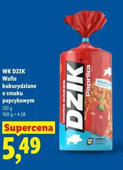 Lidl WK DZIK Wafle kukurydziane o smaku paprykowym oferta
