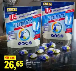 Lidl W5 Kapsułki do zmywarki Ultimate Power oferta
