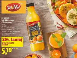 Lidl Sok 100% tłoczony z klementynek oferta