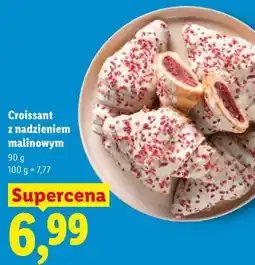 Lidl Croissant z nadzieniem malinowym oferta
