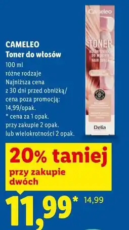 Lidl CAMELEO Toner do włosów oferta
