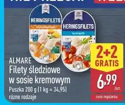 ALDI Filety śledziowe w sosie kremowym oferta