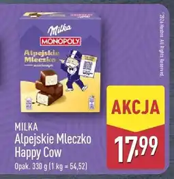 ALDI Alpejskie Mleczko Happy Cow oferta