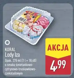 ALDI Lody Iza o smaku śmietankowo-cytrynowo-truskawkowo-czekoladowym oferta