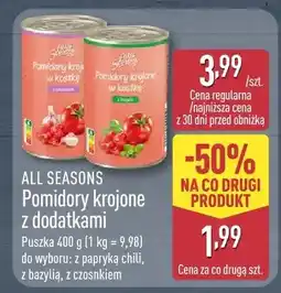 ALDI Pomidory krojone z dodatkami różne rodzaje oferta