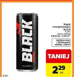 Carrefour Express Napój energetyzujący black classic oferta