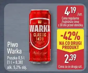 ALDI Piwo Warka oferta