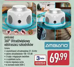 ALDI 360° Ultradźwiękowy odstraszacz szkodników oferta