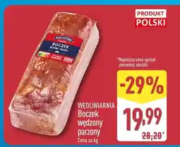 ALDI Boczek wędlinarnia wędzony parzony oferta