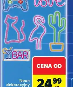 Carrefour Neon dekoracyjny LED oferta