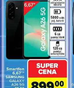 Carrefour Samsung Smartfon Galaxy A26 5G oferta