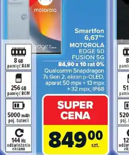Carrefour MOTOROLA Smartfon EDGE 50 FUSION 5G oferta