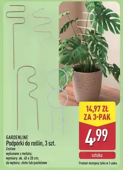ALDI Gardenline podpórki do roślin oferta