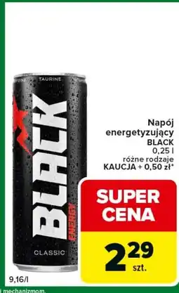 Carrefour Express Napój energetyzujący BLACK 0,25 l różne rodzaje oferta