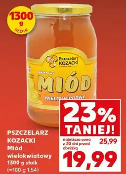 Kaufland Pszczelarz Kozacki Miód wielokwiatowy 1300 g słoik oferta
