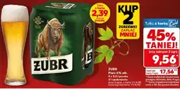 Kaufland ŻUBR Piwo 6% alk oferta