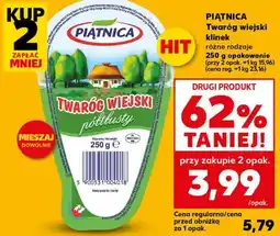 Kaufland PIĄTNICA Twaróg wiejski klinek oferta