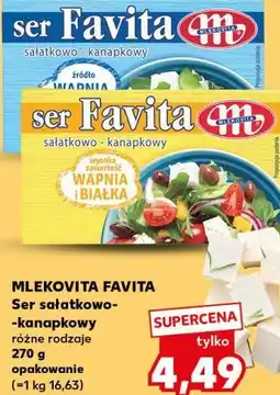 Kaufland MLEKOVITA FAVITA Ser sałatkowo-kanapkowy oferta