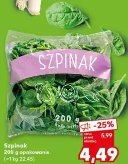 Kaufland Szpinak 200 g opakowanie oferta