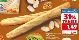 Kaufland Bagietka pszenna 220 g sztuka oferta