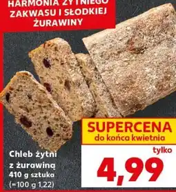 Kaufland Chleb żytni z żurawiną 410 g sztuka oferta