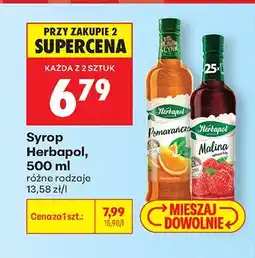 Biedronka Syrop różne rodzaje oferta