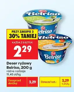 Biedronka Deser ryżowy różne rodzaje oferta