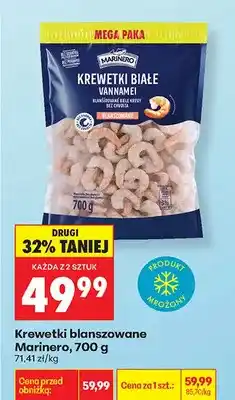 Biedronka Krewetki białe vannamei blanszowane bez głowy oferta