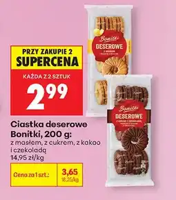 Biedronka Ciastka deserowe z masłem oferta
