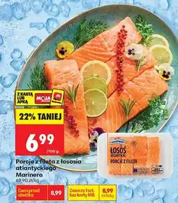 Biedronka Porcje z fileta z łososia atlantyckiego oferta