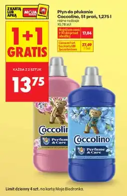 Biedronka Płyn do płukania Perfume & Care, 51 prań oferta