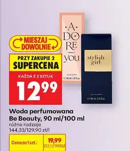 Biedronka Woda perfumowana Be Beauty różne rodzaje oferta