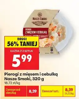 Biedronka Pierogi z mięsem i cebulką oferta