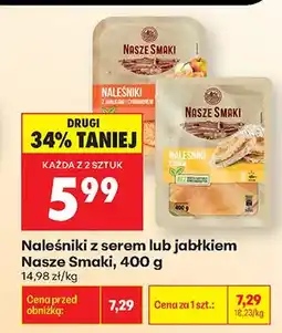 Biedronka Naleśniki z serem lub jabłkiem oferta