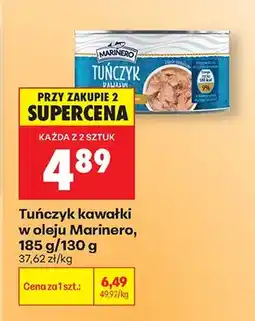 Biedronka Tuńczyk kawałki w oleju oferta