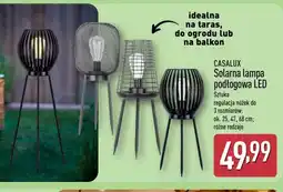 ALDI Casalux Solarna lampa podłogowa LED oferta
