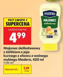 Biedronka Majonez delikatesowy z żółtkiem z jaja kurzego z chowu z wolnego wybiegu oferta