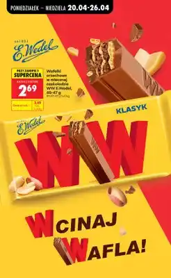 Biedronka Wafelki orzechowe w mlecznej czekoladzie oferta