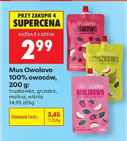 Biedronka Mus truskawkowy 100% owoców oferta