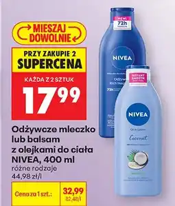 Biedronka Odżywcze mleczko do ciała oferta