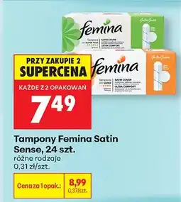 Biedronka Tampony Satin Sense różne rodzaje oferta