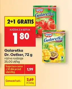 Biedronka Galaretka różne rodzaje oferta