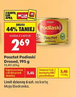 Biedronka Pasztet drobiowy oferta