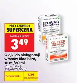 Biedronka Olejek do pielęgnacji włosów Jedwab z witaminą A różne rodzaje oferta