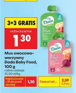 Biedronka Mus owocowo-warzywny oferta